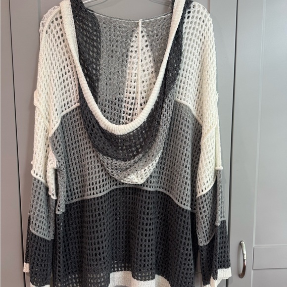 POL Monochrome Knit Swim Coverup - Picture 2 of 5